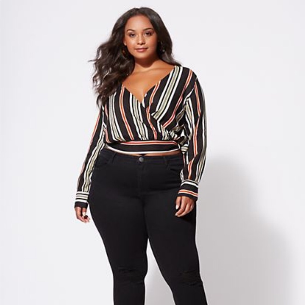Striped crop top